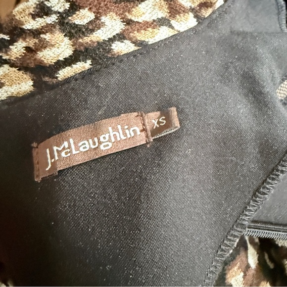 J.McLaughlin Shelia Leopard Print Mock Neck Stretch Sheath Dress XS - Picture 8 of 8